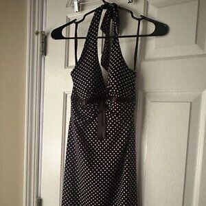 Love Tease Halter Style Polka Dot Women's Dress